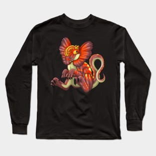 Dilophosaurus: Crimson Long Sleeve T-Shirt